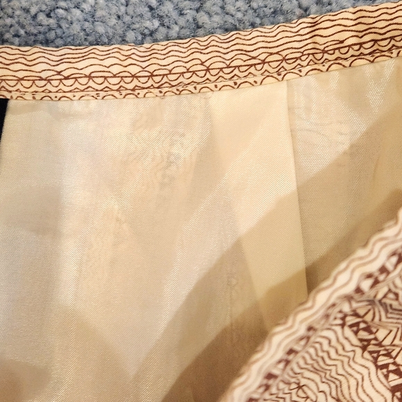 NWT Jones Wear A-line full pleated skirt geometric pattern Size 10 - Picture 5 of 11